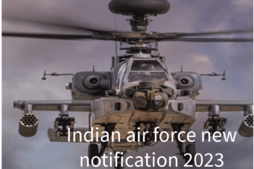 Indian air force new notification 2023