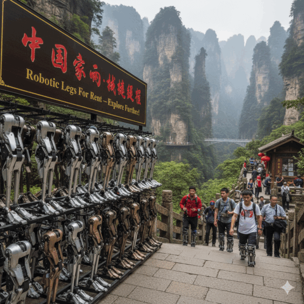 Robotic Legs Now Available for Rent in Chinas Zhangjiajie National Park